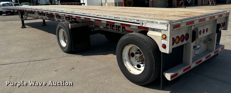 image for item LF9869 2014 Mac TNAR48AF flatbed trailer