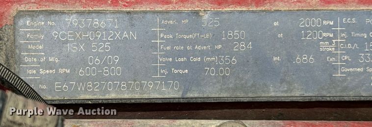 image for item NQ9670 2010 Kenworth  W900 semi truck