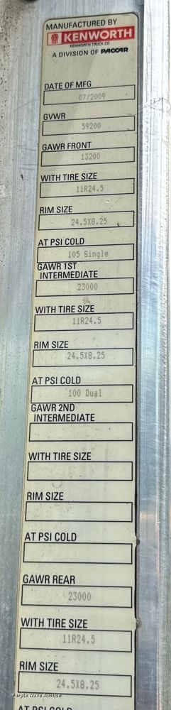 image for item NQ9670 2010 Kenworth  W900 semi truck