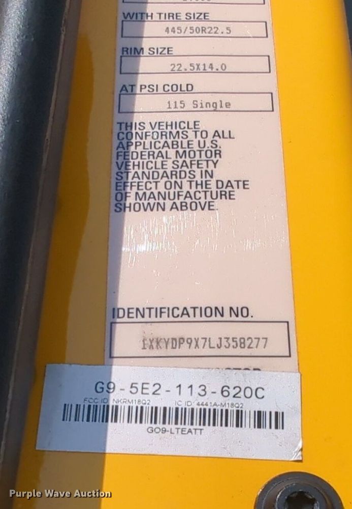 image for item NW9616 2020 Kenworth  T680 semi truck