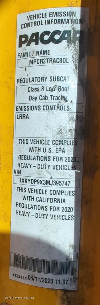 image for item NW9623 2021 Kenworth  T680 semi truck