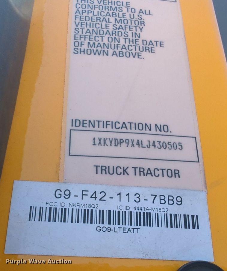 image for item NW9630 2020 Kenworth T680 semi truck