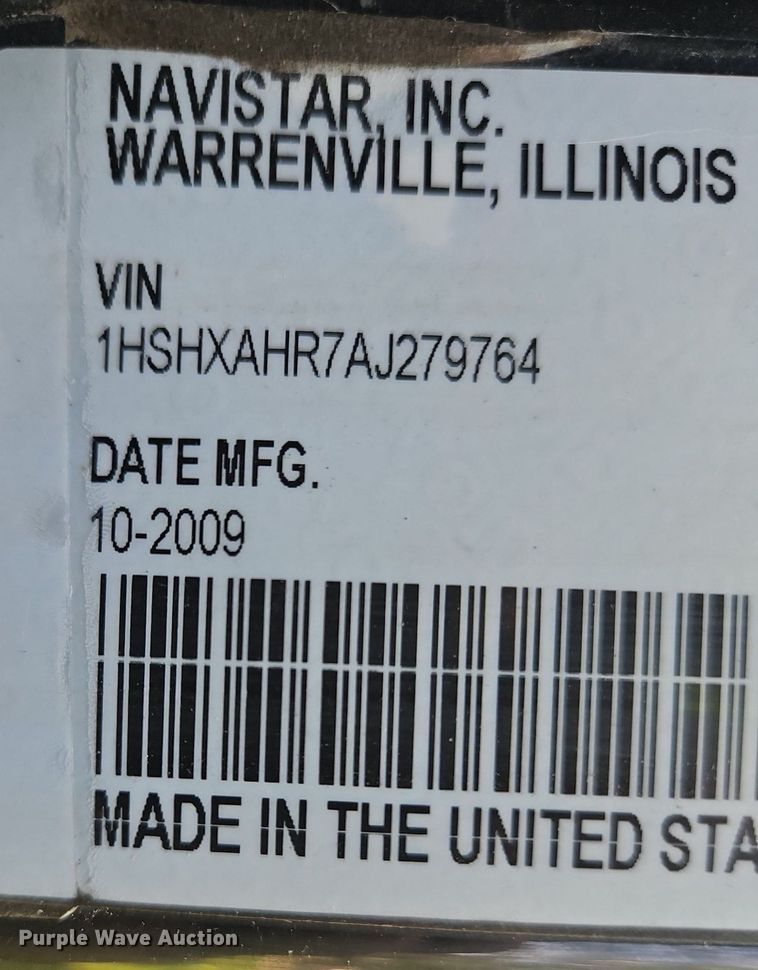 image for item OJ9744 2010 International  8600 SBA 6x4 semi truck