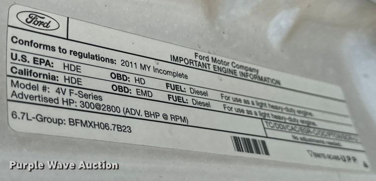 image for item DJ6245 2011 Ford F550 utility / service truck