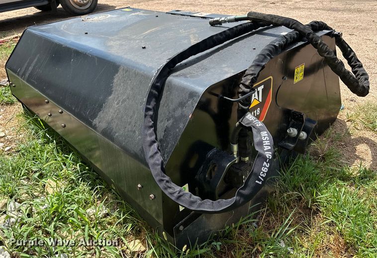 image for item DJ6248 2020 Caterpillar  BU118 skid steer sweeper