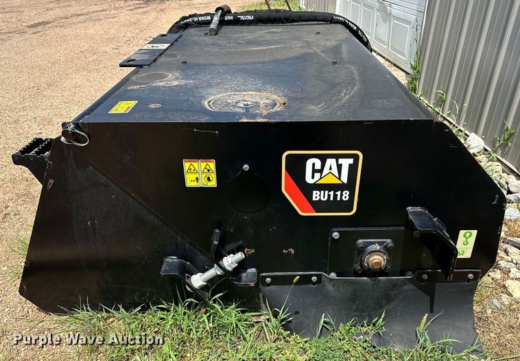 image for item DJ6248 2020 Caterpillar  BU118 skid steer sweeper