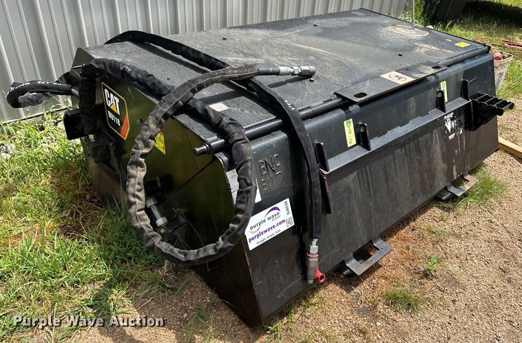 image for item DJ6248 2020 Caterpillar  BU118 skid steer sweeper