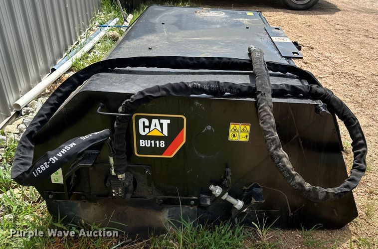 image for item DJ6248 2020 Caterpillar  BU118 skid steer sweeper