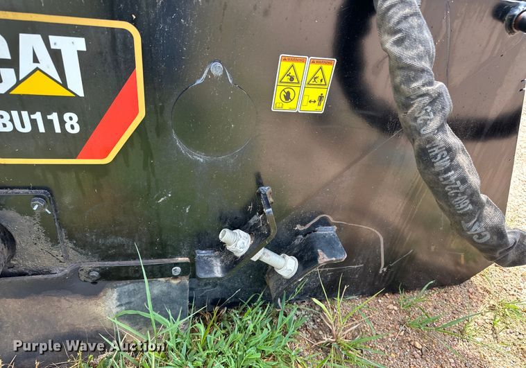 image for item DJ6248 2020 Caterpillar  BU118 skid steer sweeper