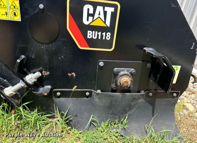 image for item DJ6248 2020 Caterpillar  BU118 skid steer sweeper