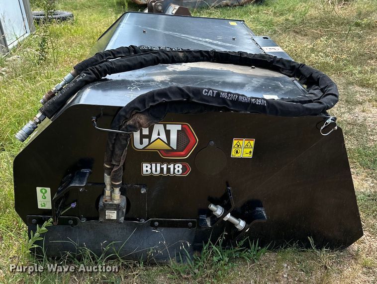 image for item DR0960 Caterpillar  BU118 skid steer sweeper