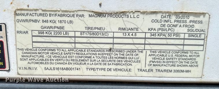 image for item DR0961 2010 Magnum MLT3060M light plant