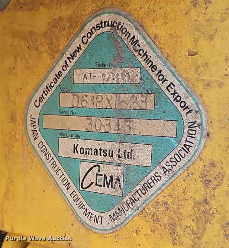 image for item DS4635 2014 Komatsu D61PXI-23 dozer