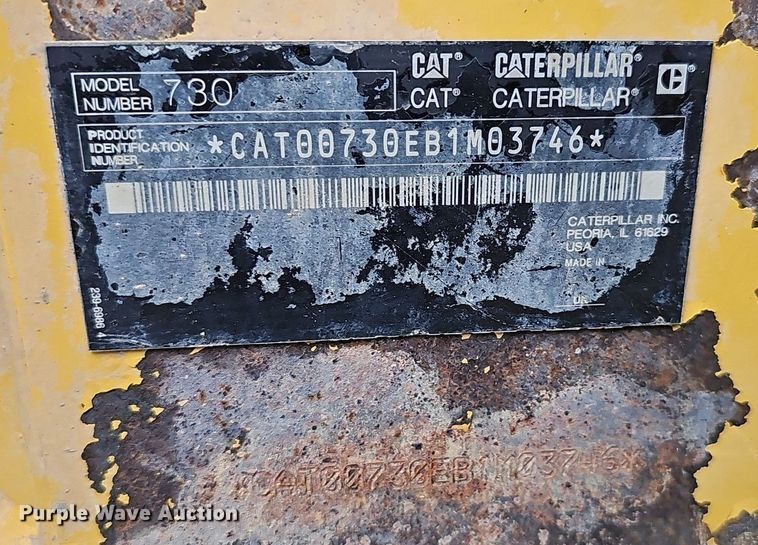 image for item DS4638 2012 Caterpillar 730 articulated water wagon