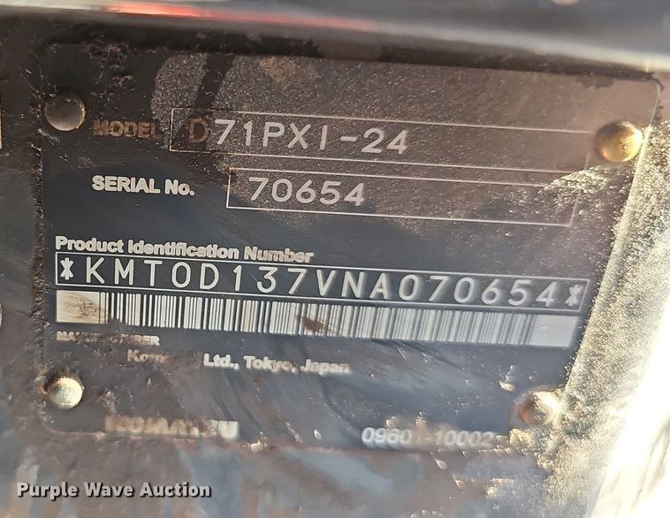 image for item DS4640 2022 Komatsu D71PXI-24 dozer