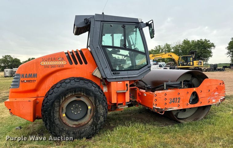 image for item LF9849 2012 Hamm 3412 single drum vibratory roller