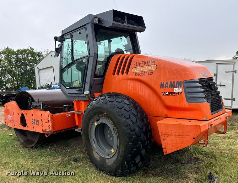 image for item LF9849 2012 Hamm 3412 single drum vibratory roller