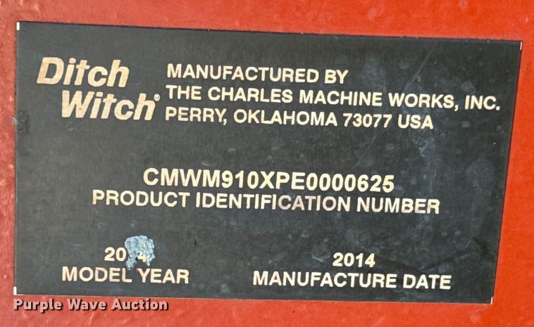 image for item MU9963 2014 Ditch Witch RT100 trencher