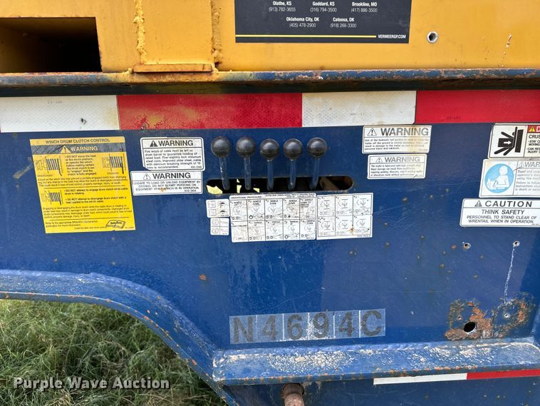 image for item MU9965 2007 Trail-Eze TE80HT48 drop deck hydratail equipment trailer