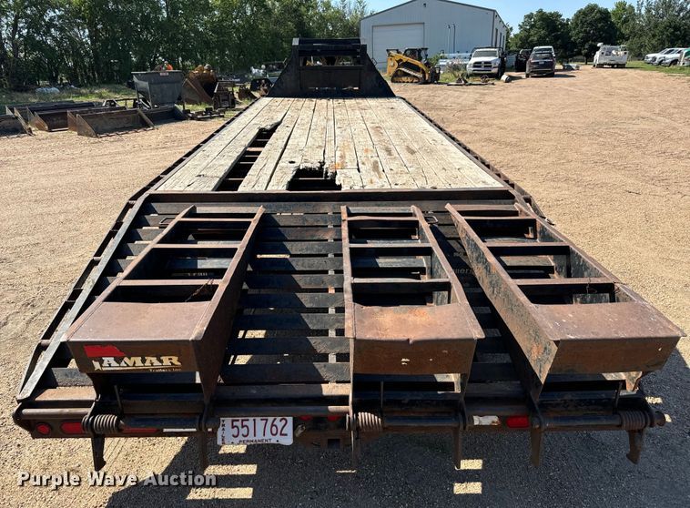 image for item MU9966 2015 Lamar TR5 equipment trailer