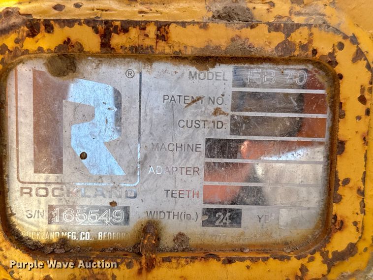 image for item MU9977 Rockland EB 70 excavator bucket