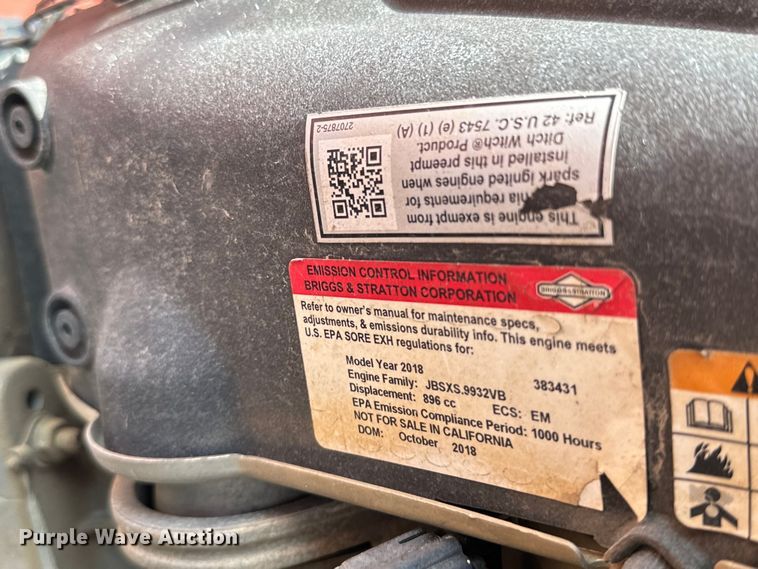 image for item MU9986 2019 Ditch Witch FX25 vacuum excavator