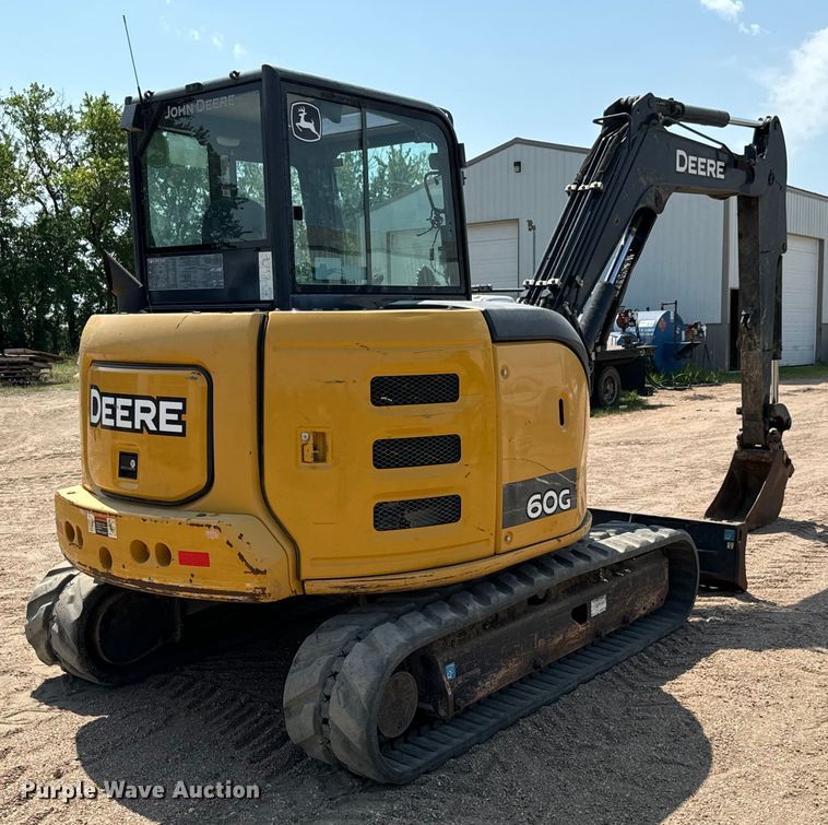 image for item MU9995 2018 John Deere  60G mini excavator
