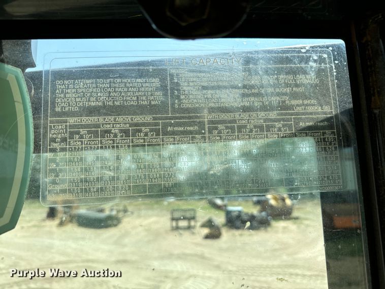 image for item MU9995 2018 John Deere  60G mini excavator