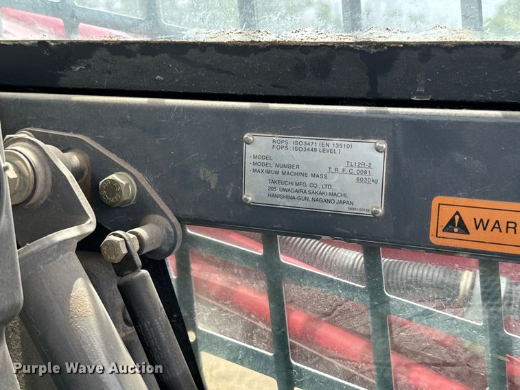 image for item MV9002 Takeuchi TL12R-2 tracked skid steer loader