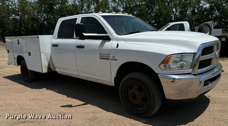 image for item MV9003 2017 Dodge Ram 3500HD Crew Cab utility bed pickup truck