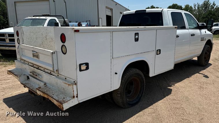 image for item MV9003 2017 Dodge Ram 3500HD Crew Cab utility bed pickup truck