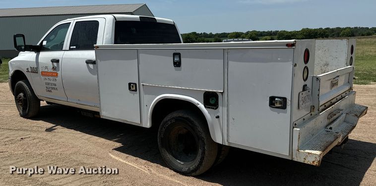 image for item MV9003 2017 Dodge Ram 3500HD Crew Cab utility bed pickup truck