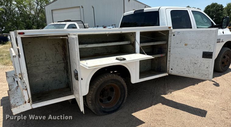 image for item MV9003 2017 Dodge Ram 3500HD Crew Cab utility bed pickup truck