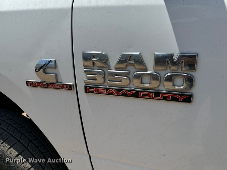 image for item MV9003 2017 Dodge Ram 3500HD Crew Cab utility bed pickup truck