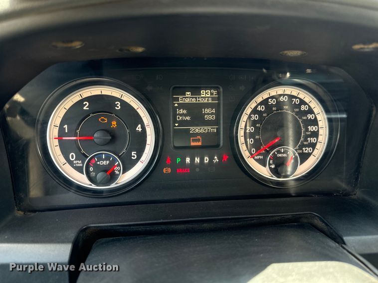 image for item MV9003 2017 Dodge Ram 3500HD Crew Cab utility bed pickup truck