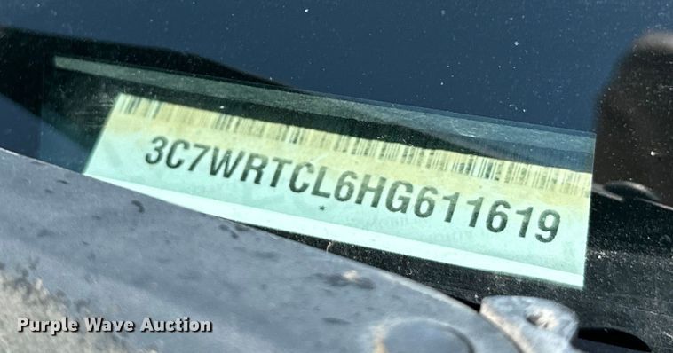 image for item MV9003 2017 Dodge Ram 3500HD Crew Cab utility bed pickup truck