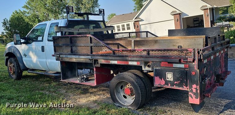 image for item DK0668 2012 Ford F550 Super Duty XL SuperCab flatbed truck