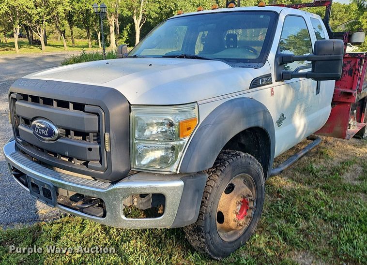 image for item DK0668 2012 Ford F550 Super Duty XL SuperCab flatbed truck