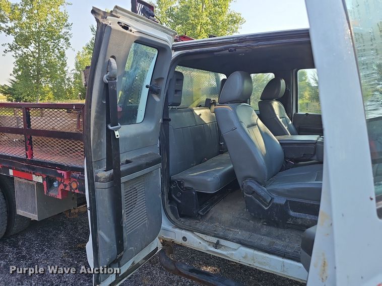 image for item DK0668 2012 Ford F550 Super Duty XL SuperCab flatbed truck