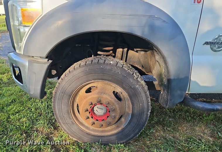 image for item DK0668 2012 Ford F550 Super Duty XL SuperCab flatbed truck