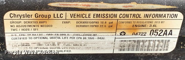 image for item DM7943 2013 Jeep Wrangler Sport SUV