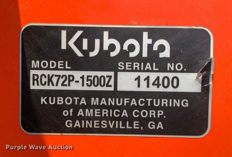 image for item DM7946 Kubota  ZD1511LF ZTR lawn mower