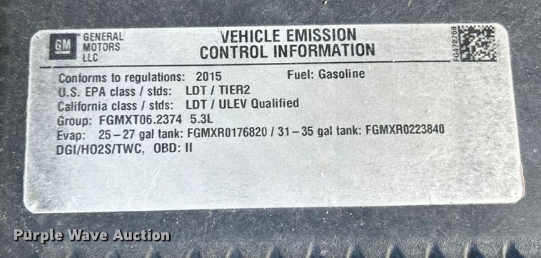 image for item DO6603 2015 Chevrolet  Silverado 1500 Crew Cab pickup truck