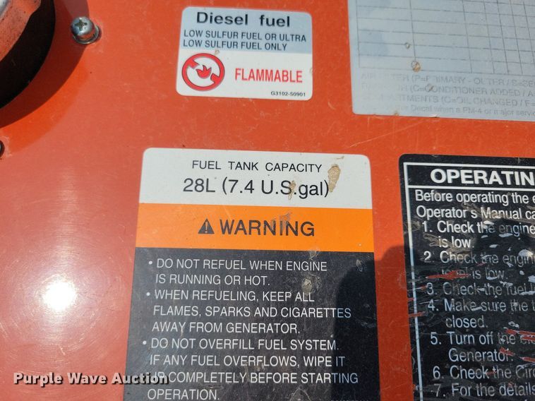 image for item DR4368 Kubota  Lowboy II GL7000 generator