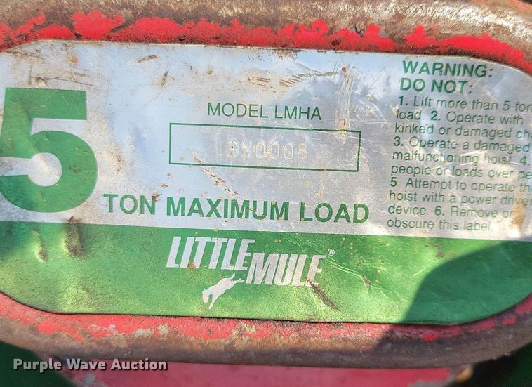 image for item DR4375 (8) Weitz chain hoists