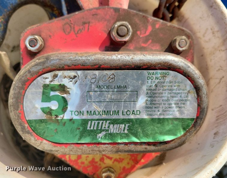 image for item DR4376 (7) Little Mule chain hoists