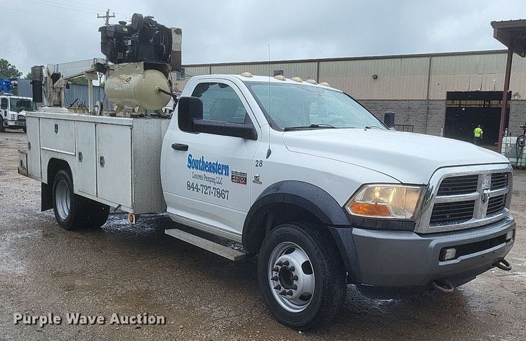 image for item DR4897 2011 Dodge  Ram 4500HD utility bed pickup truck