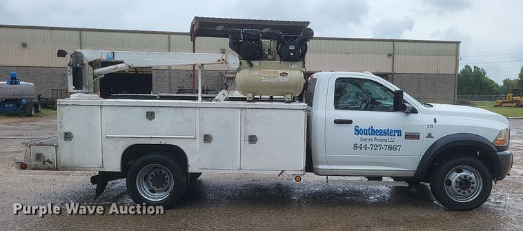 image for item DR4897 2011 Dodge  Ram 4500HD utility bed pickup truck