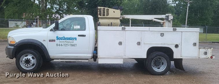 image for item DR4897 2011 Dodge  Ram 4500HD utility bed pickup truck