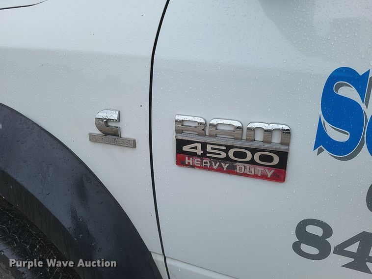 image for item DR4897 2011 Dodge  Ram 4500HD utility bed pickup truck